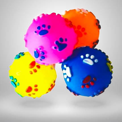 Wholesale Squeaky Dog Ball Toy Manufacturer (Paw Print) | PetWeiler